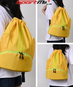 balo dây rút thể thao chống nước màu vàng