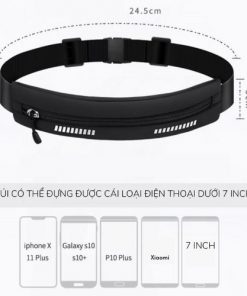 đai chạy bộ màu đen