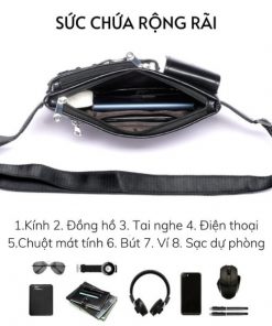 túi đeo chéo nam da cá sấu 10