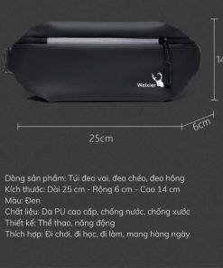 túi đeo chéo ngực weixier 8