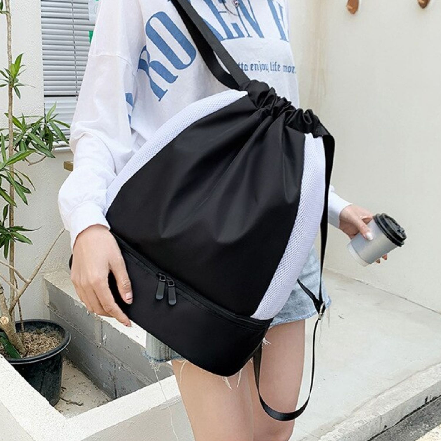 phối đồ với balo thể thao 3