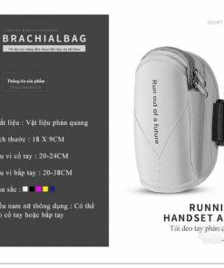 Túi đựng điện thoại đeo cánh tay chạy bộ 9