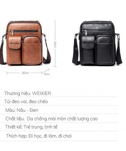 Túi đeo chéo weixier cao cấp phong cách trưởng thành 8